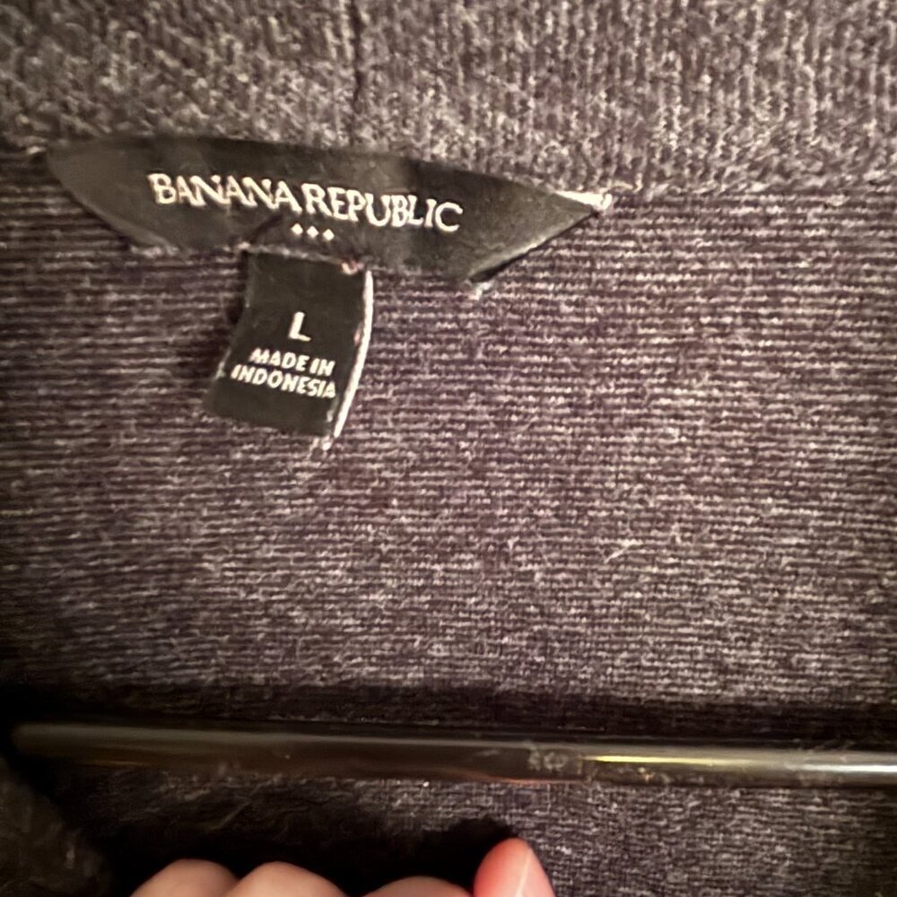 Banana Republic Gray Wrap Sweater L - Picture 3 of 3